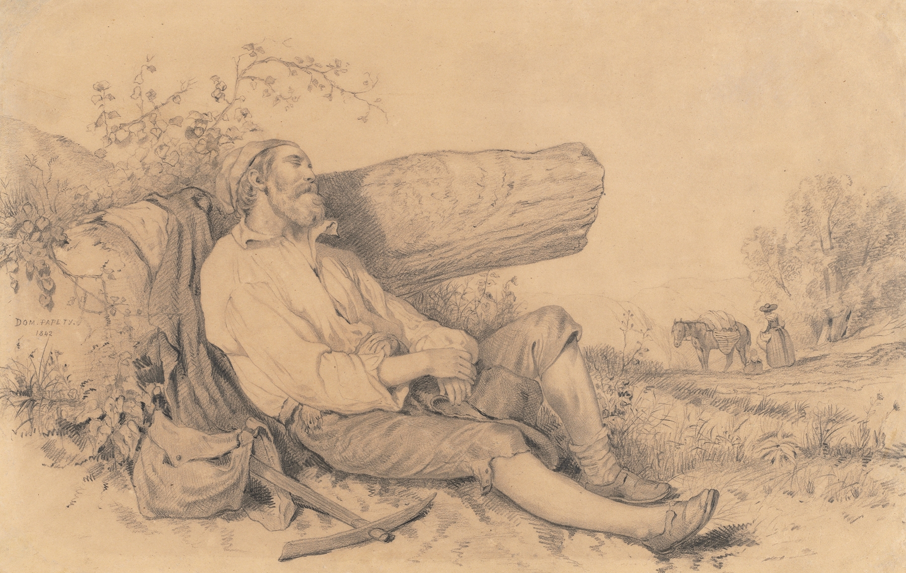Sleeping Field Worker (1842) Dominique Louis Papety